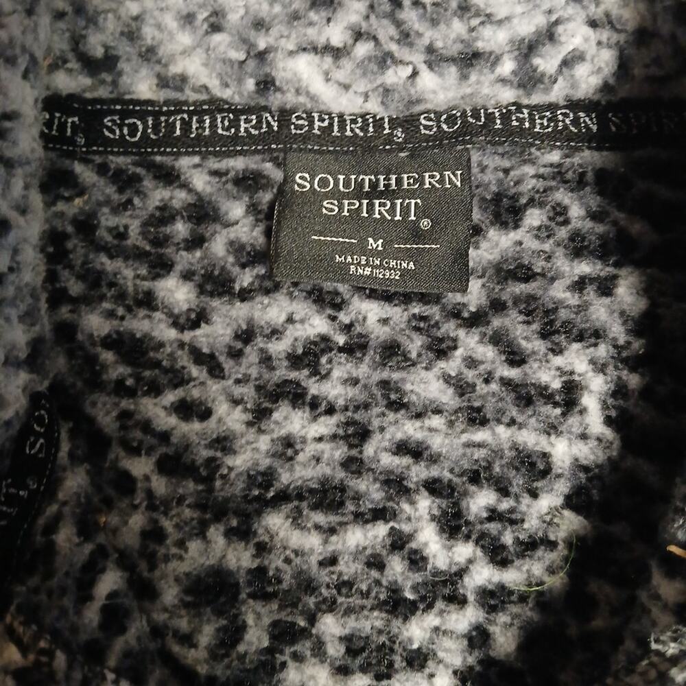 Southern Spirit Myrtle Beach South Carolina Shepa Sweater Gray Kangaroo Pockets - Picture 3 of 8